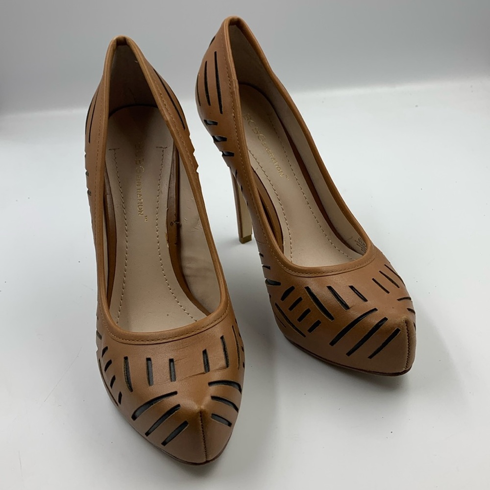 High heel pumps.